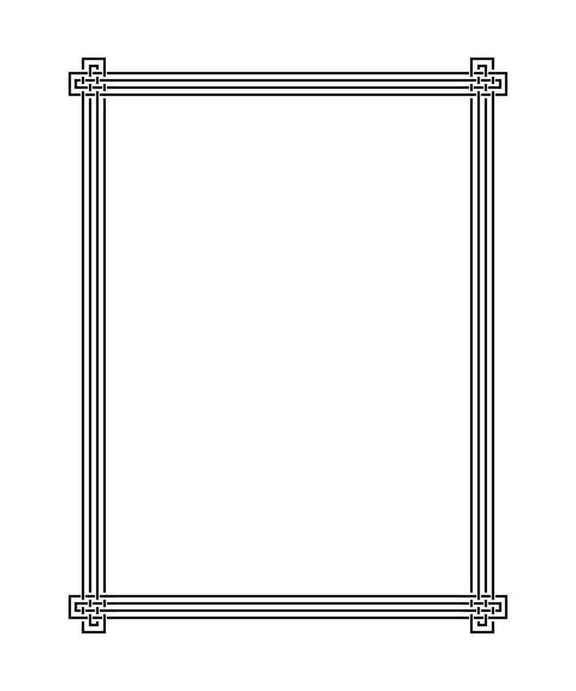 Frame with Border Line vector template