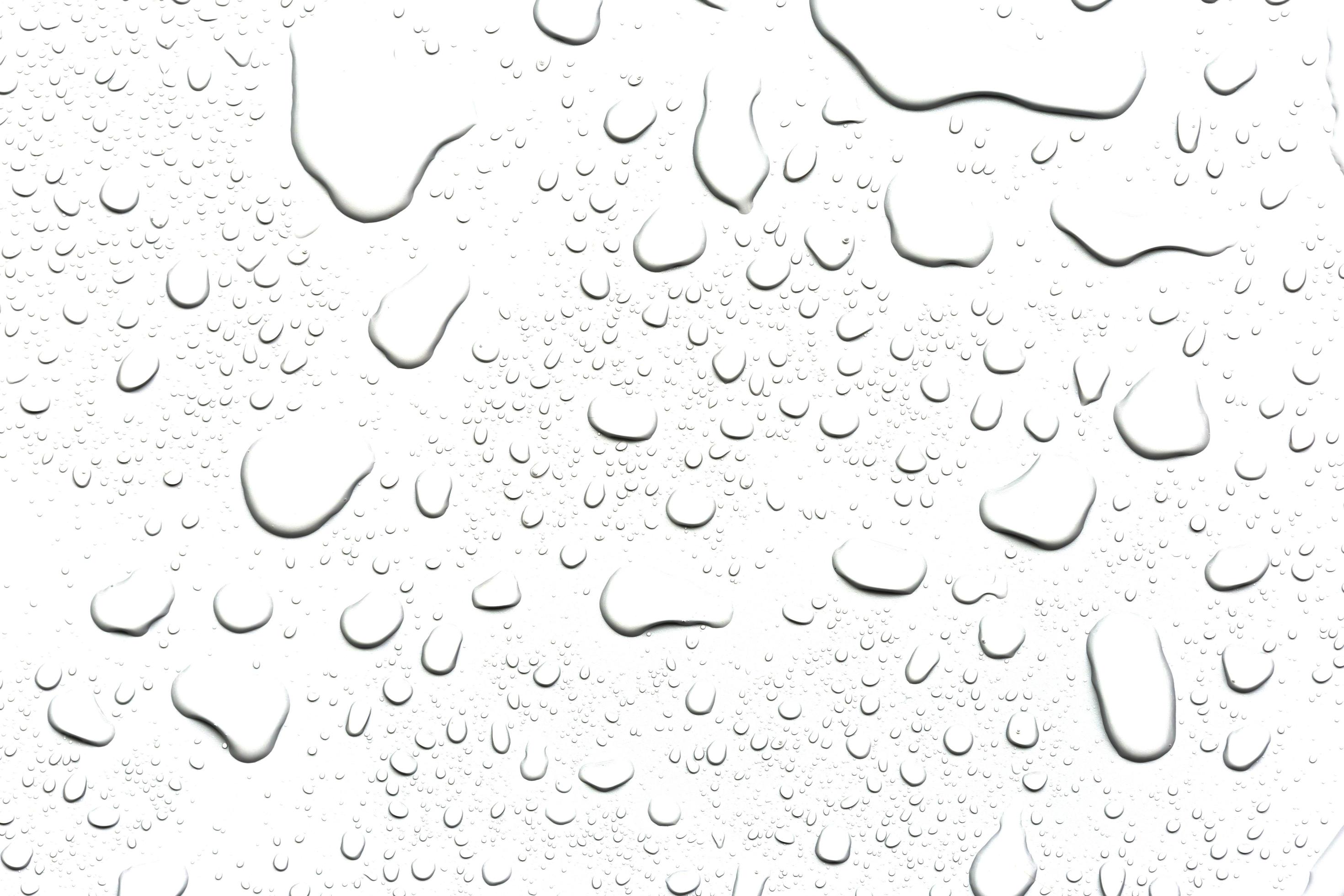 The concept of water drops on a white background 6899324 Stock Photo at  Vecteezy