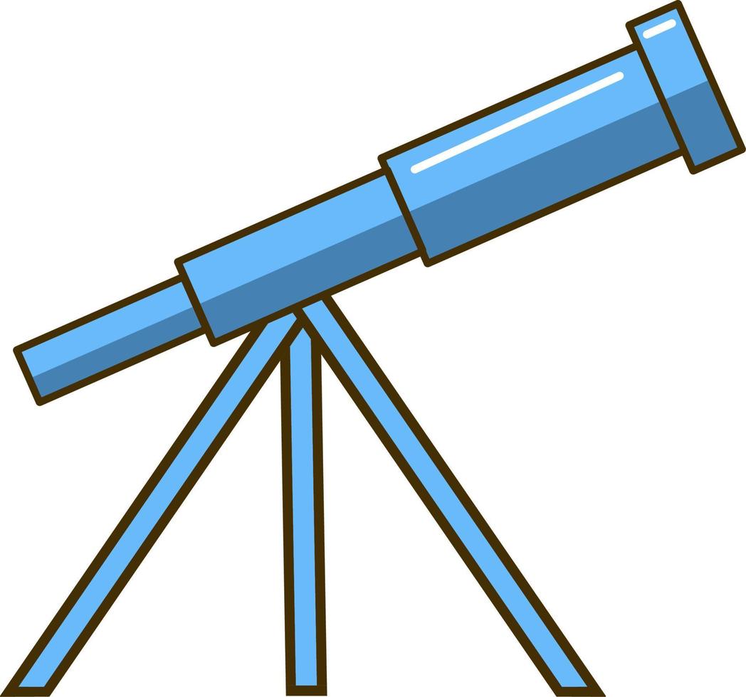 Telescope cartoon illustration suitable for all article vector