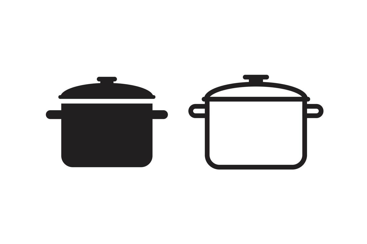 icono de vector de olla de cocina