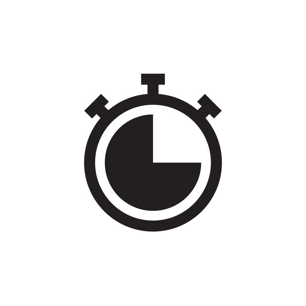 icono de vector de temporizador de cronómetro