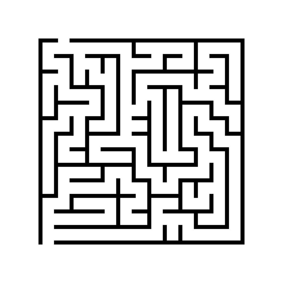 Square Maze Puzzle Vector