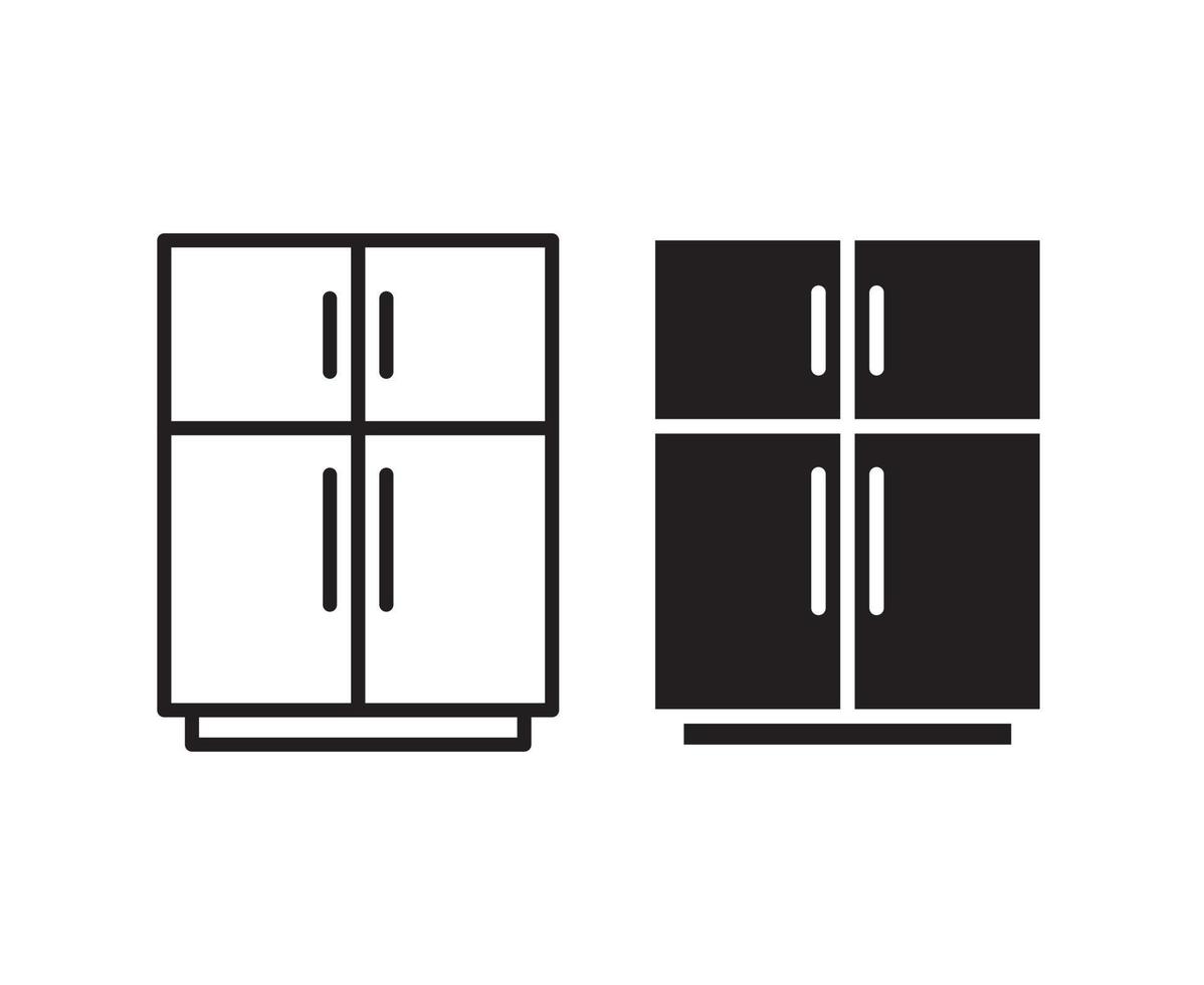 freezer refrigerator or fridge vector icon