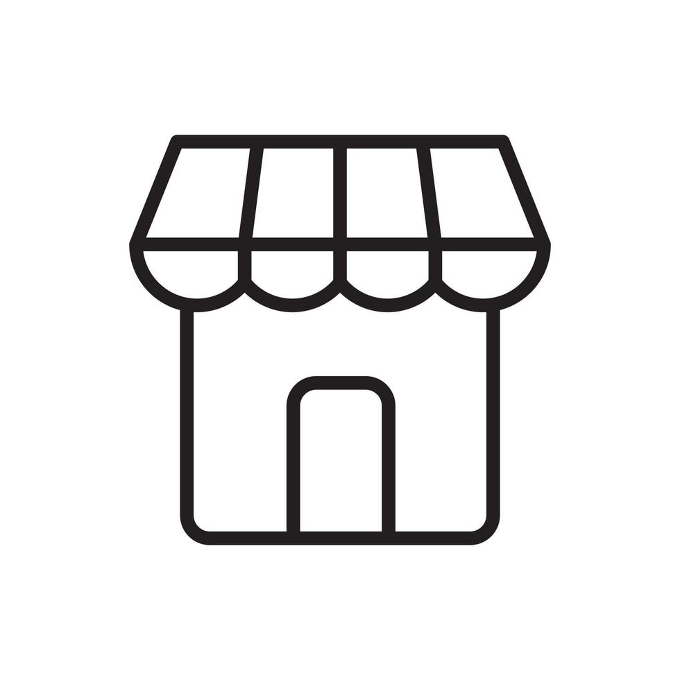 shop, store, marketplace line art vector icon