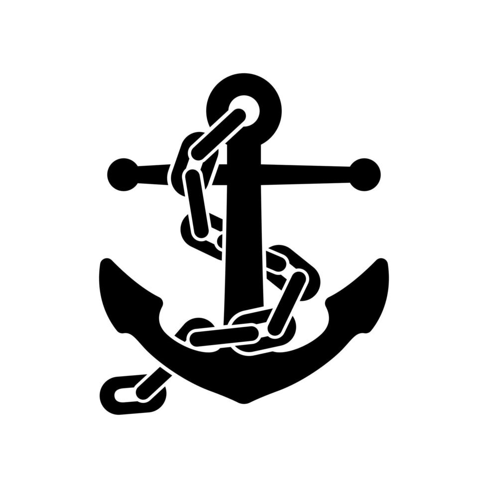 Ship Anchor Nautical Transport Vector Icon 6899540 Vector Art at