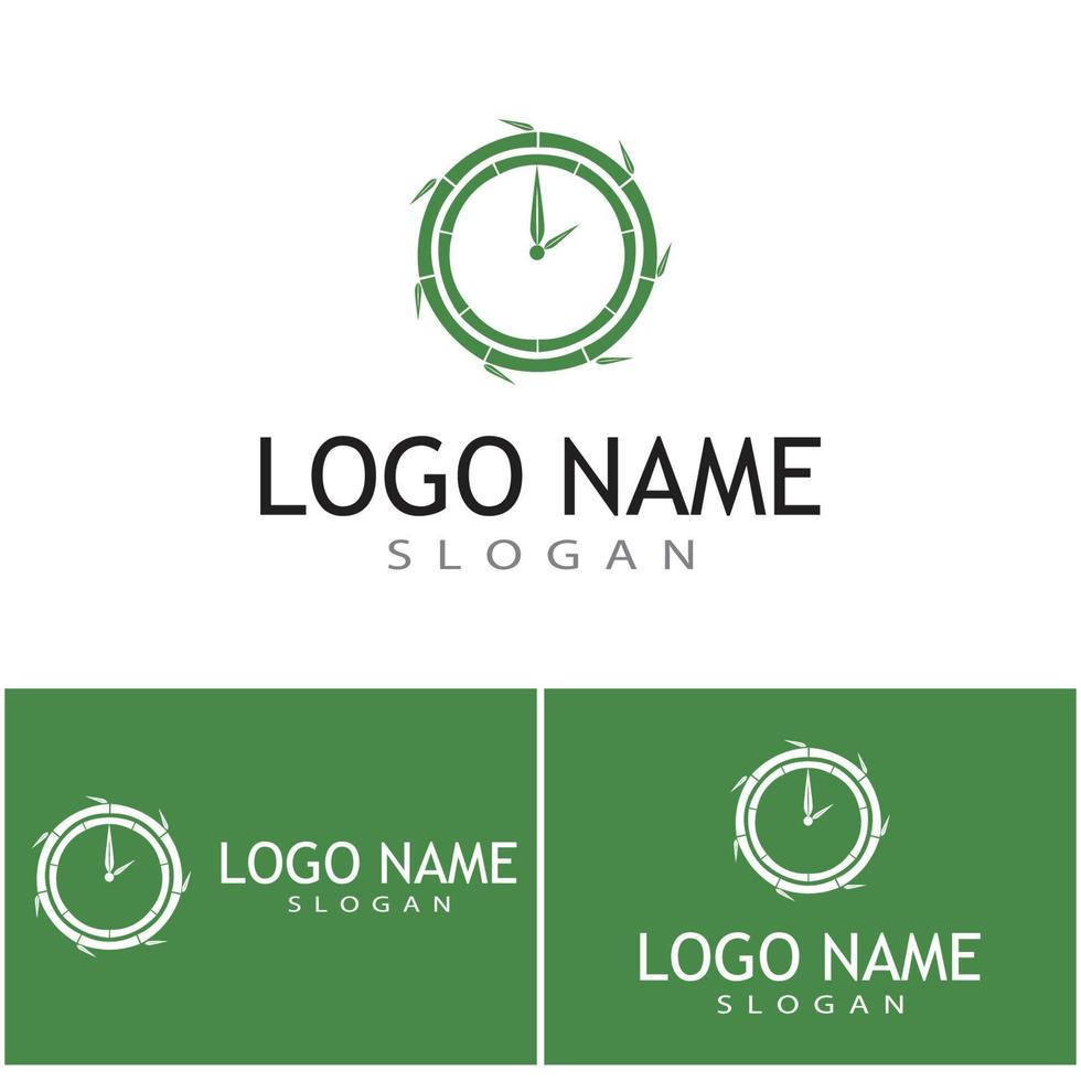 Bamboo Logo Template vector icon illustration design