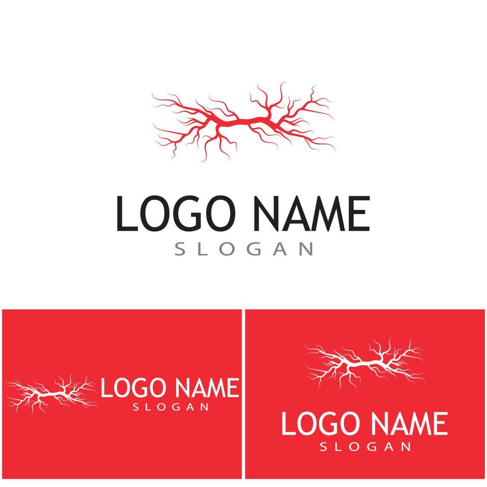 Veins Logo Template vector symbol medical design