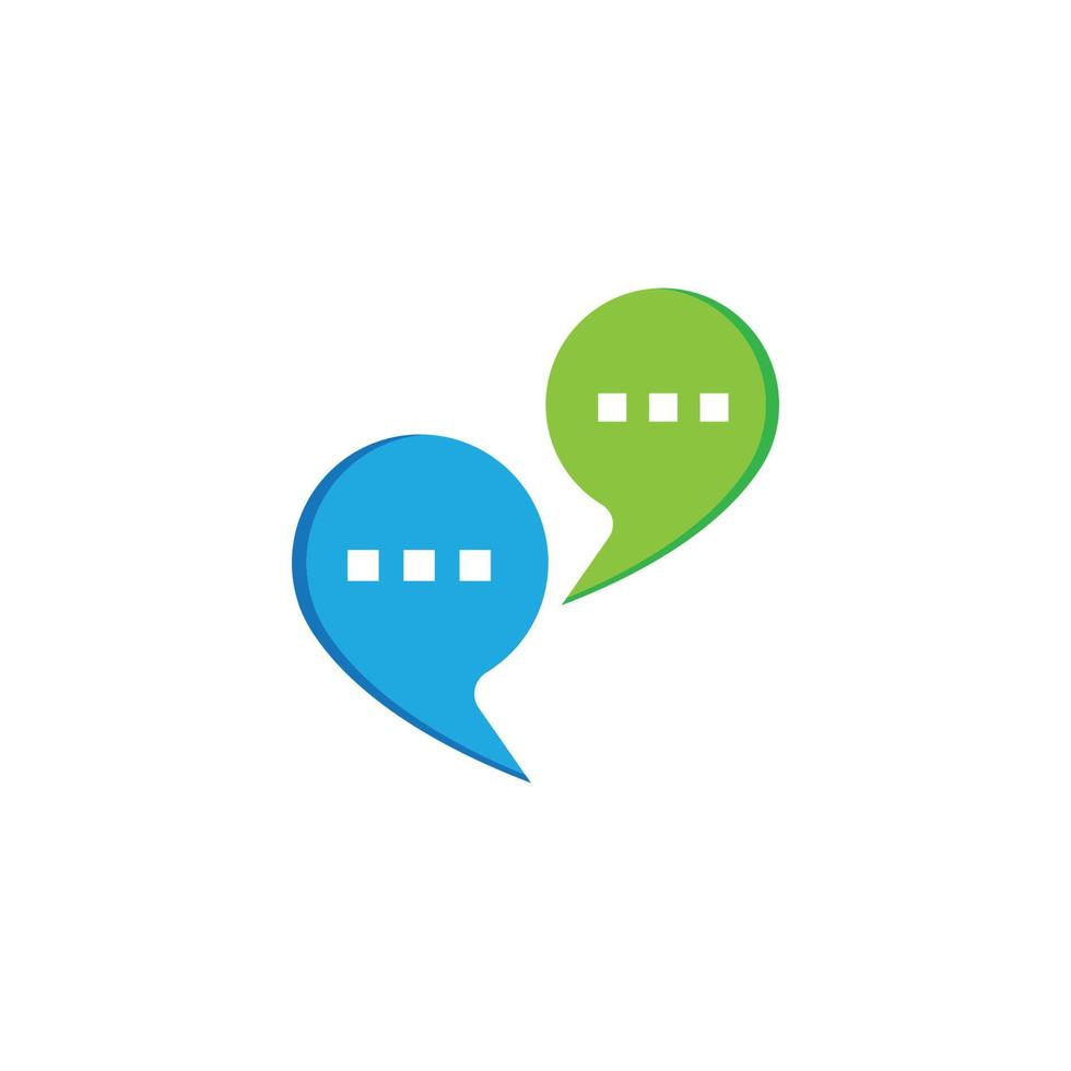 Buble chat icon Vector Illustration design Logo template