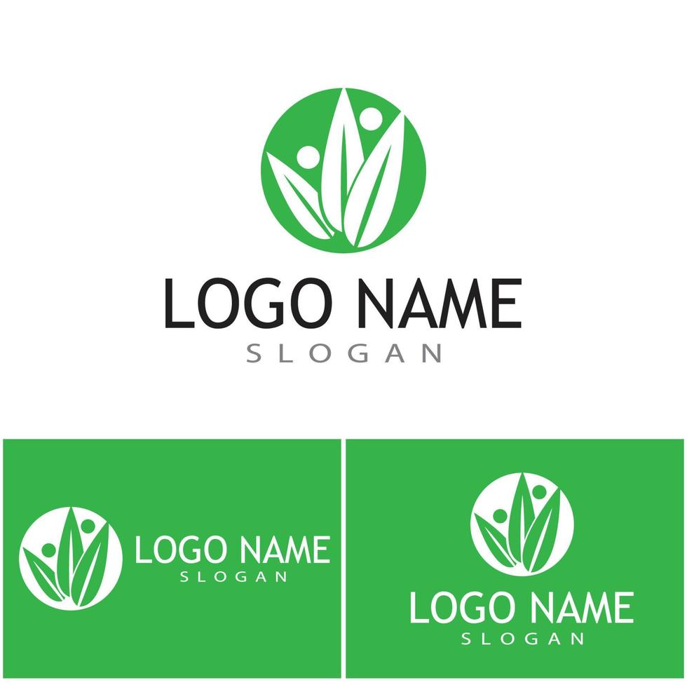 Leaf icon Vector Illustration design Logo template