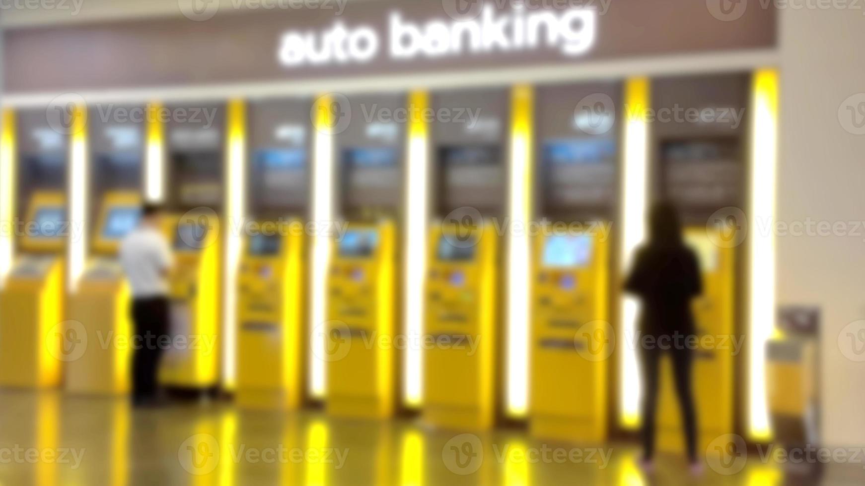 Blur auto banking background photo