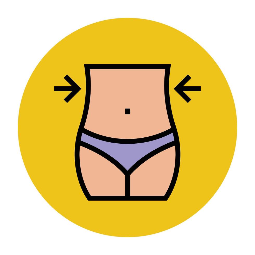Slim Waist Concepts vector