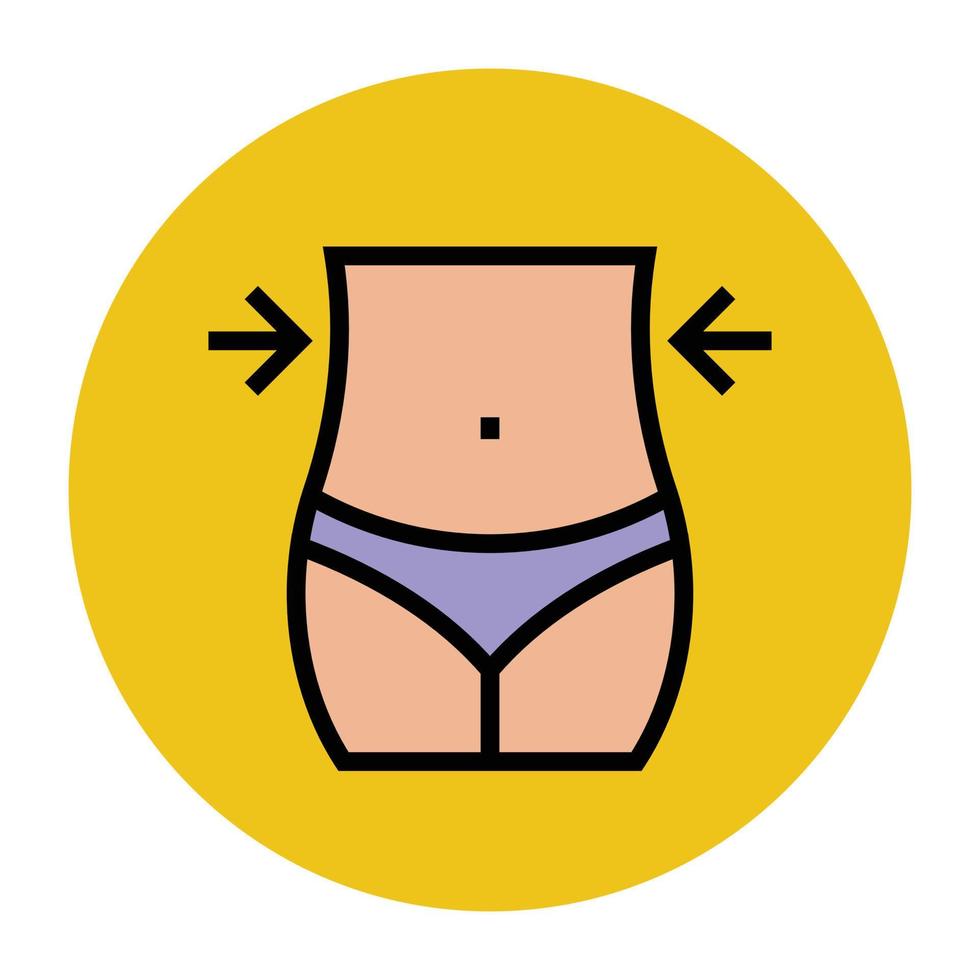 Slim Waist Concepts vector