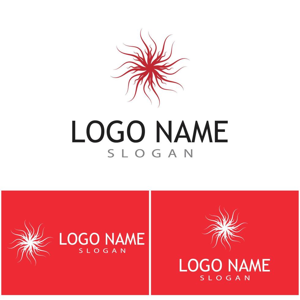 Veins Logo Template vector symbol medical design