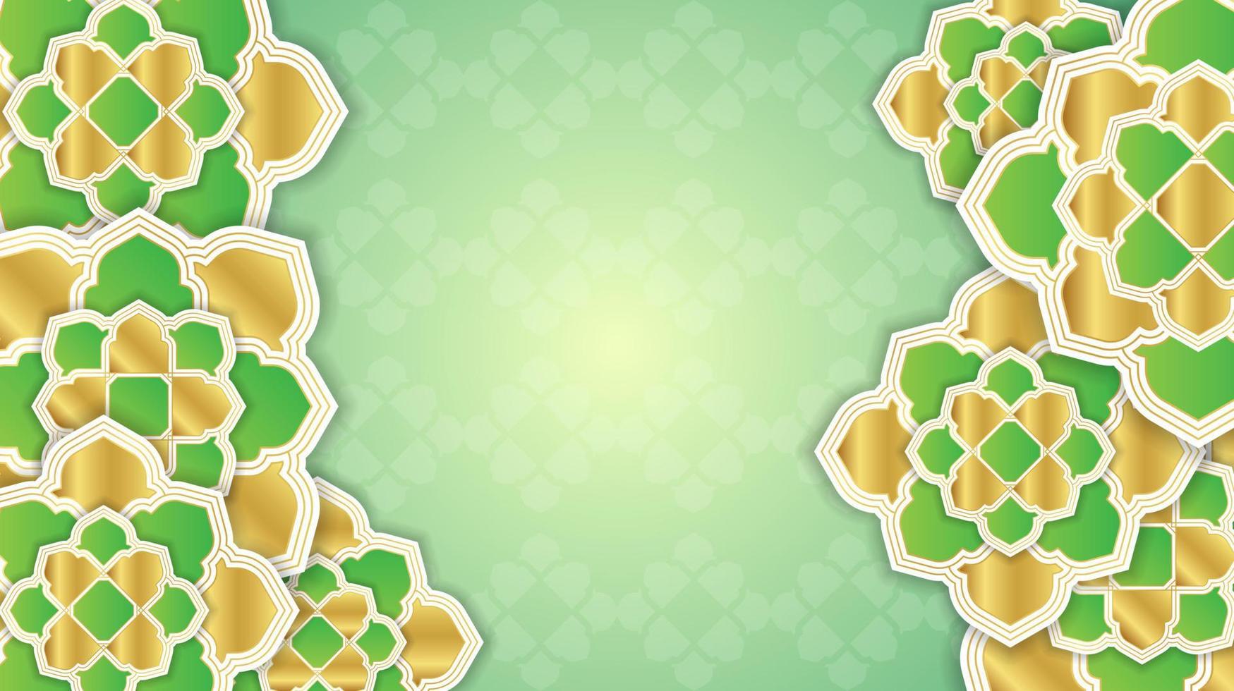 Realistic arabic ornamental background. - Vector. vector