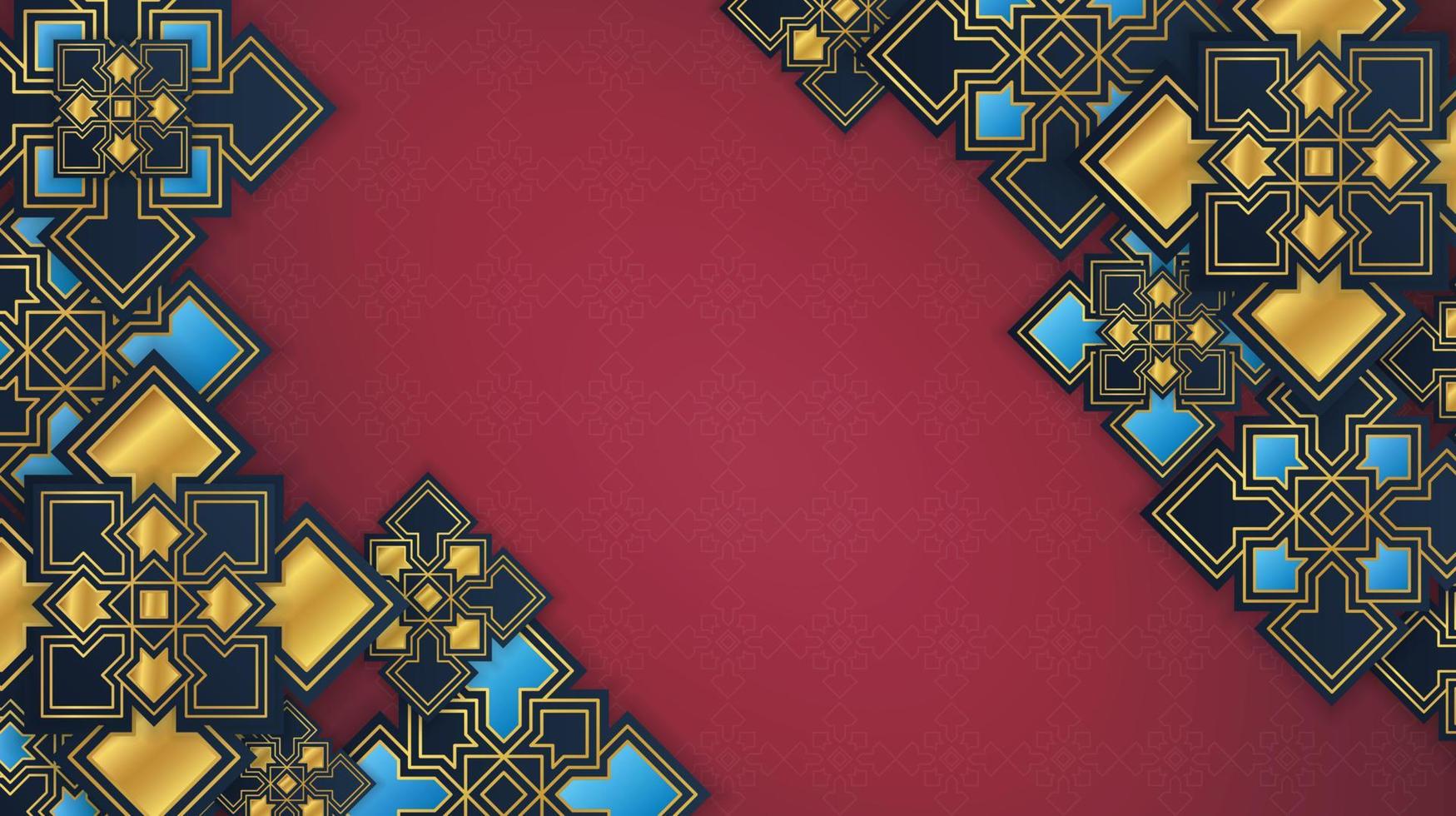 Realistic arabic ornamental background. - Vector. vector