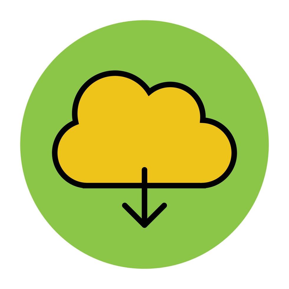 Cloud Download Concepts vector