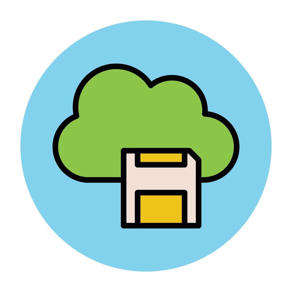 Cloud Storage Concepts vector