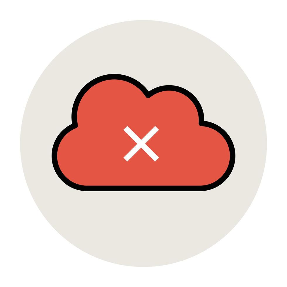 Cloud Error Concepts vector