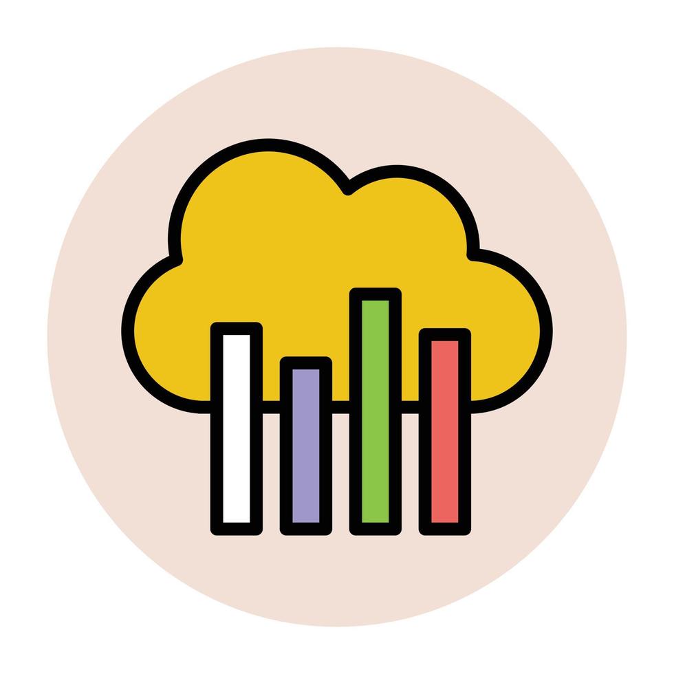 Cloud Analytics Concepts vector