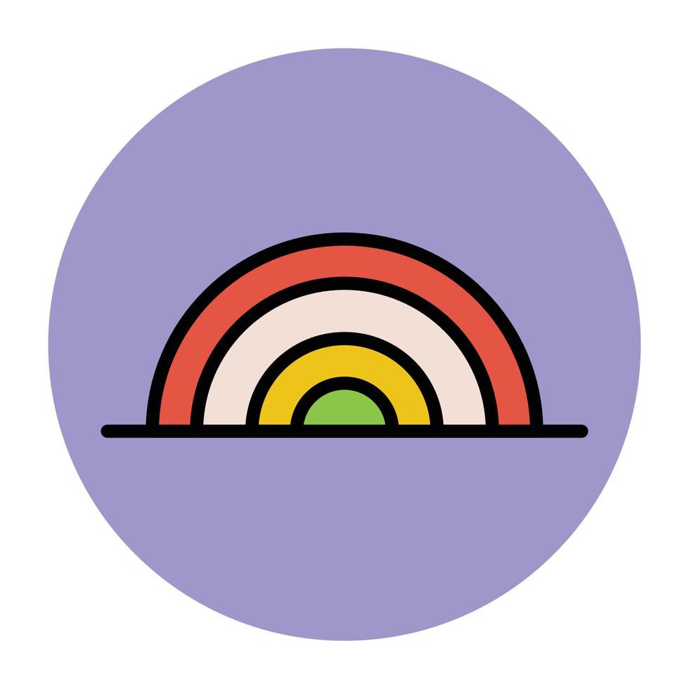 conceptos de arco iris de moda vector