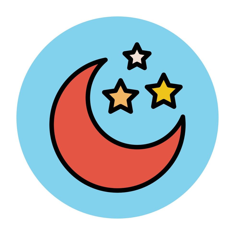 Trendy Moon Concepts vector