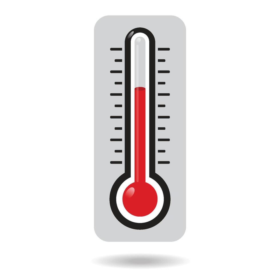 Thermometer icon set vector