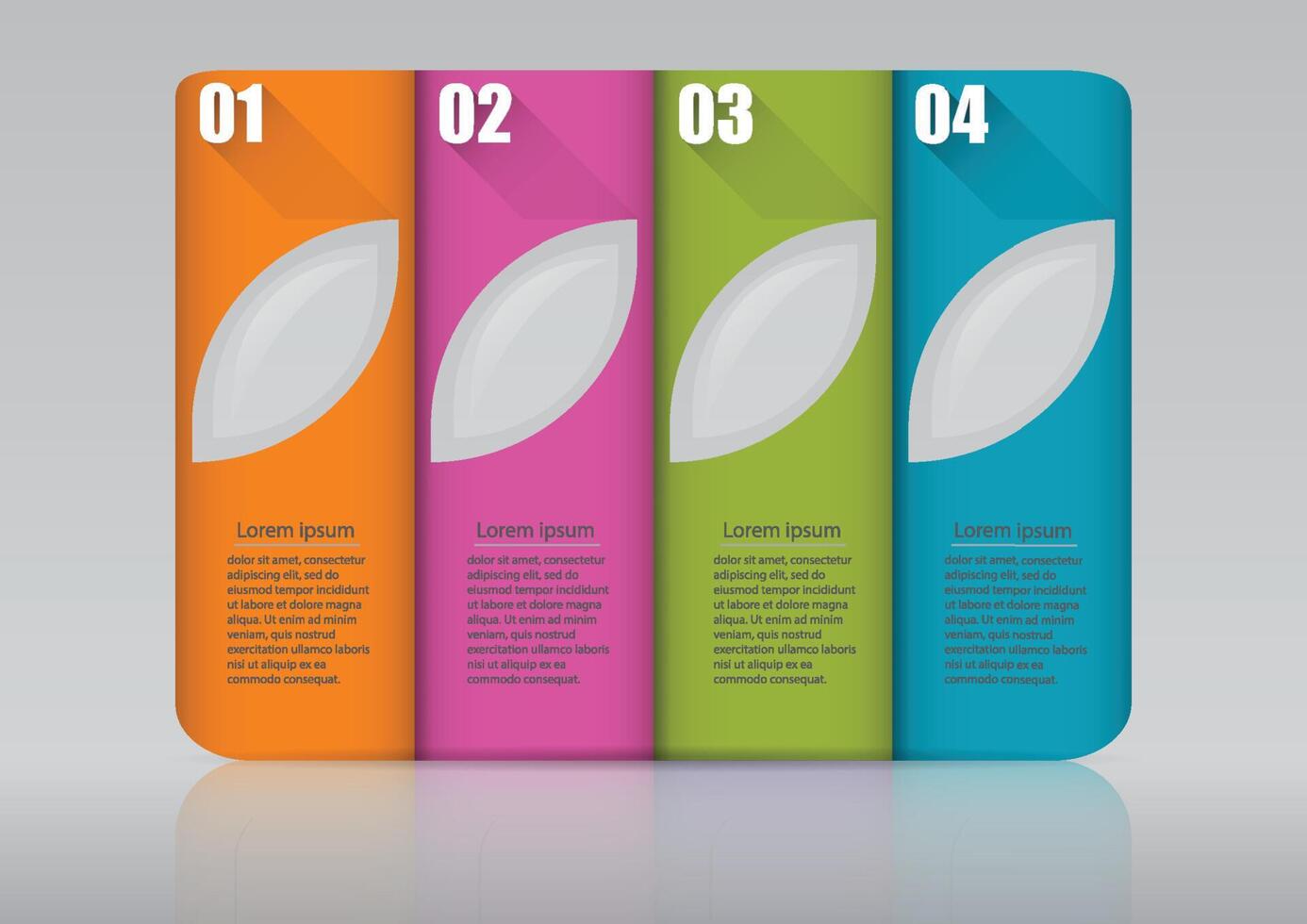 Infographic design template can be used for workflow layout, diagram, number options, web design. Infographic business concept with 4 options, parts, steps or processes. Abstract background. vector