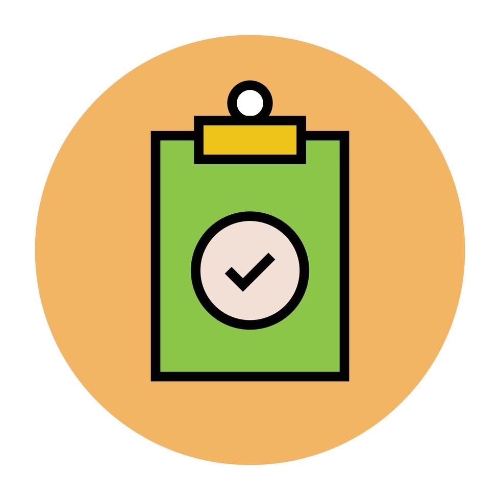 Trendy Checklist Concepts vector