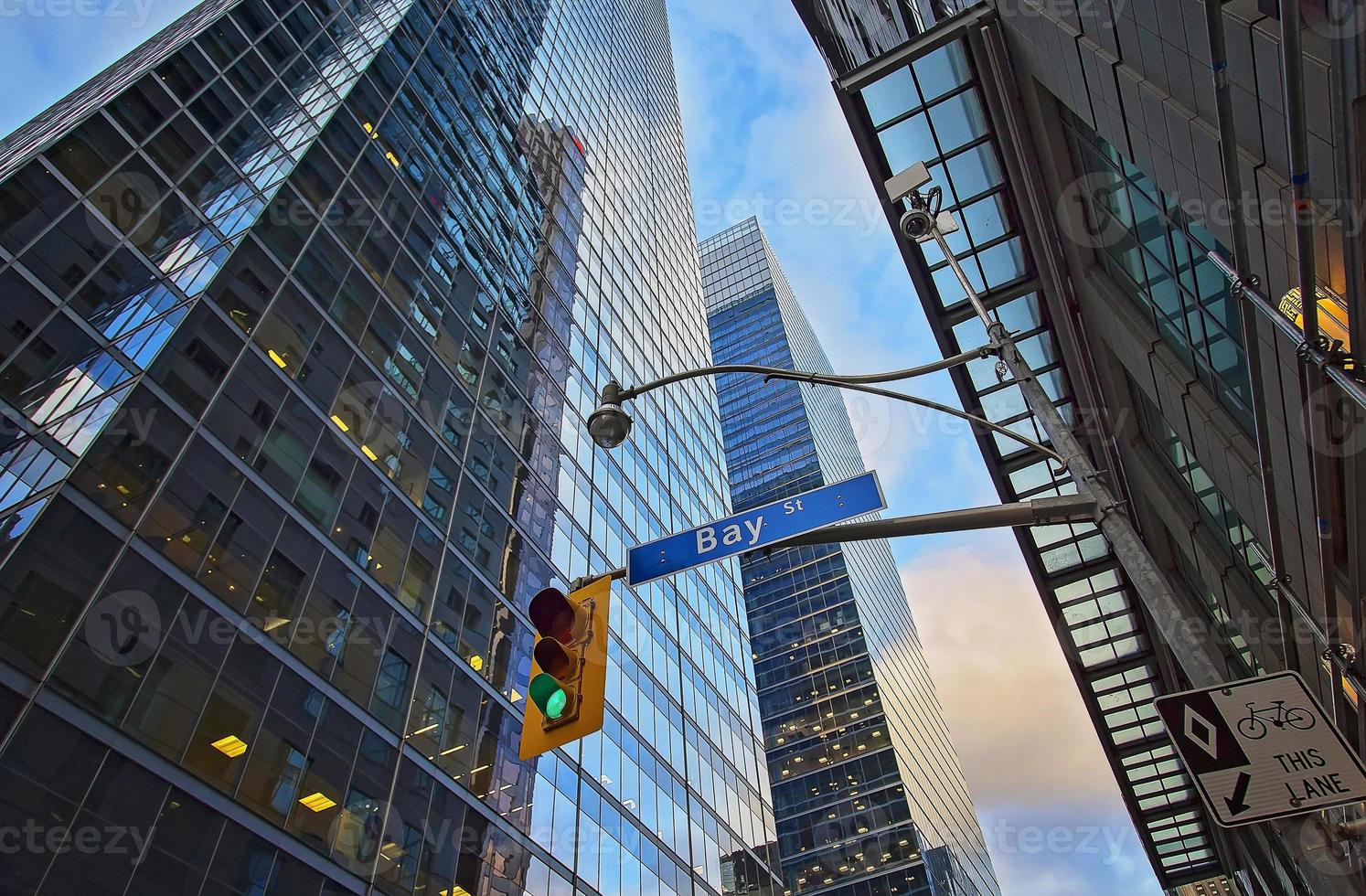 Scenic Toronto financial district skyline and modern architecture skyline photo