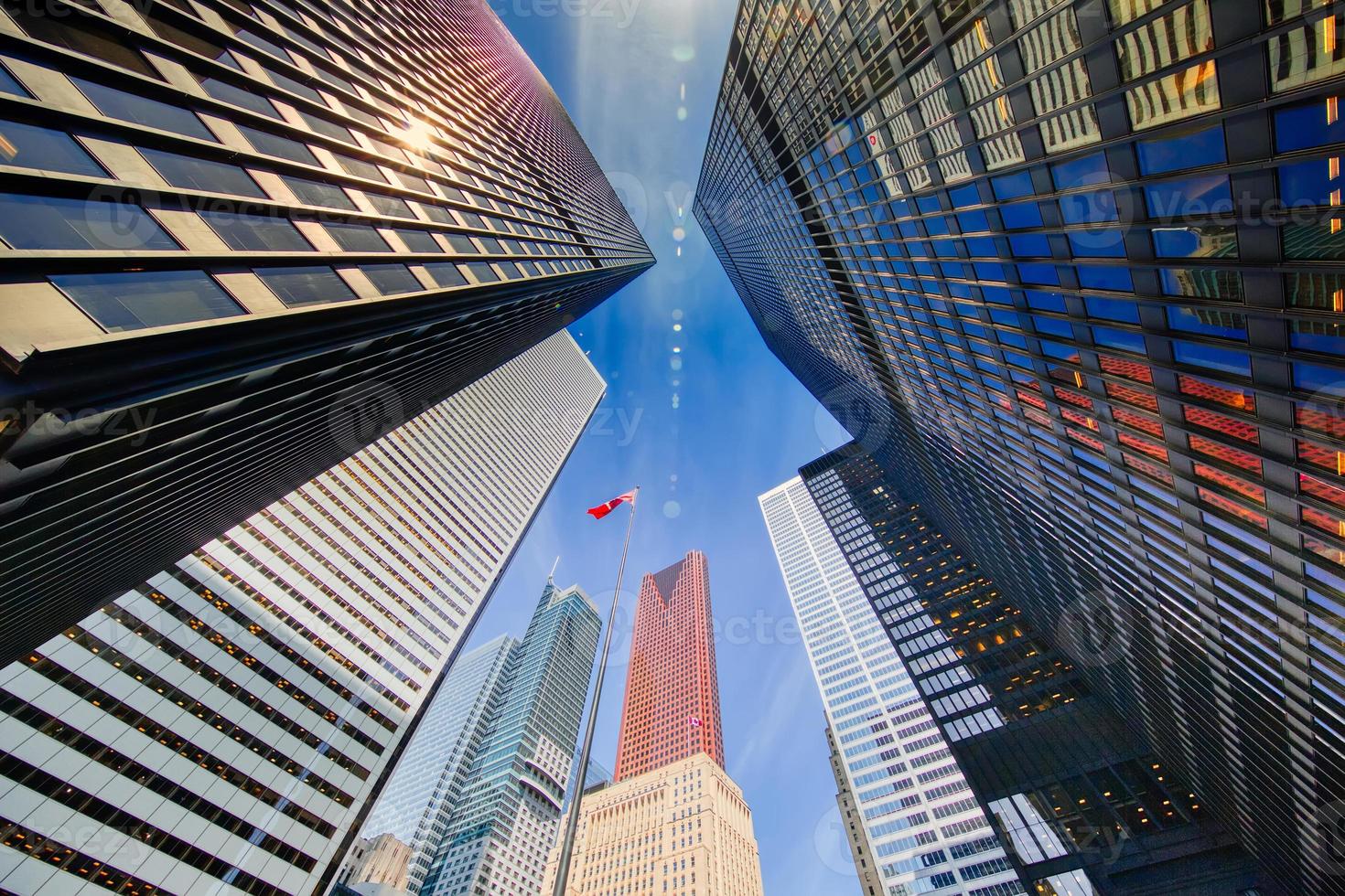 Scenic Toronto financial district skyline and modern architecture skyline photo