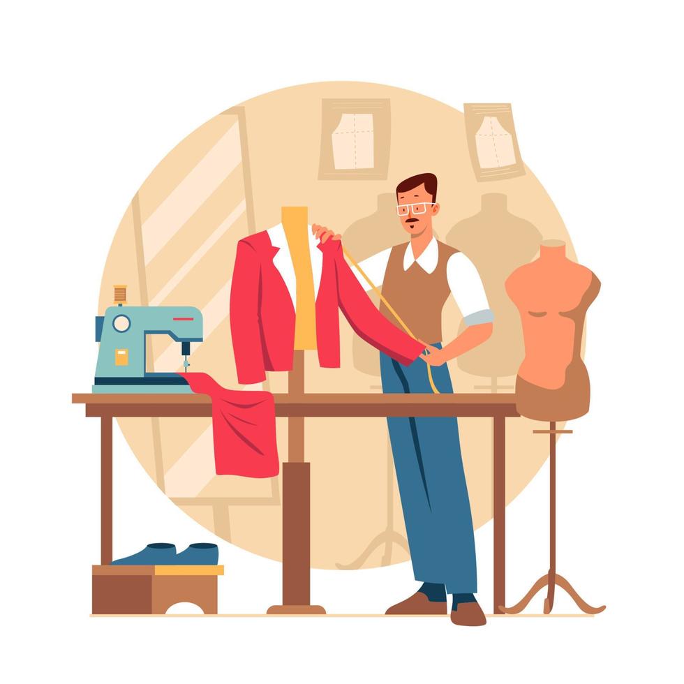 Tailor Make a Suit vector