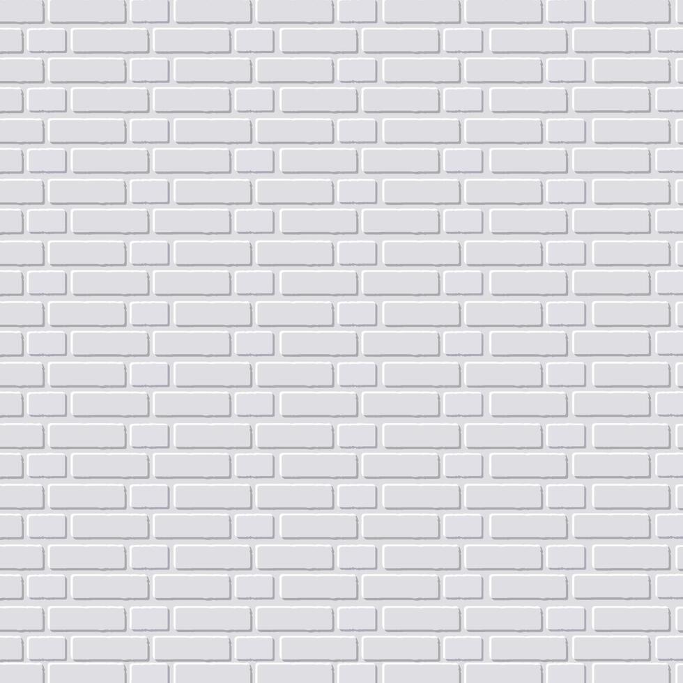 White brick wall background. vector