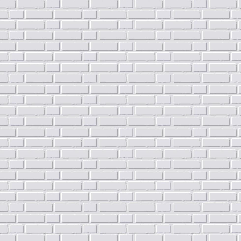 White brick wall background. vector