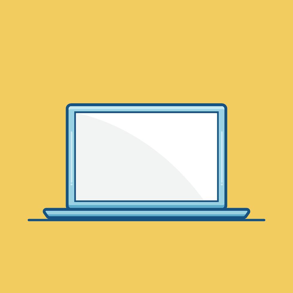 Laptop Flat Design vector