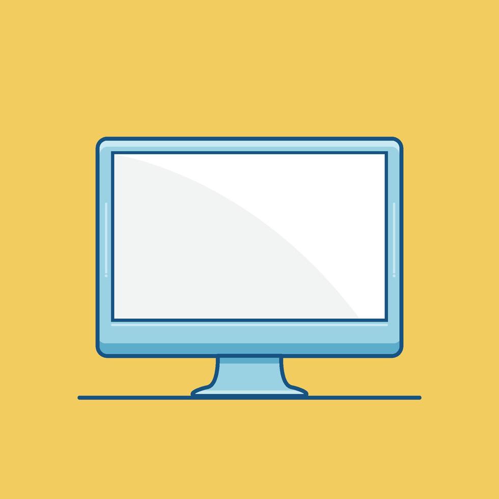 Computer Flat Design vector