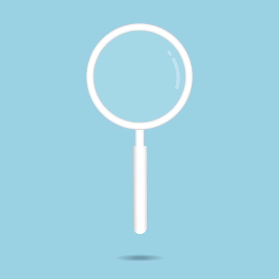 Magnifying glass icon vector