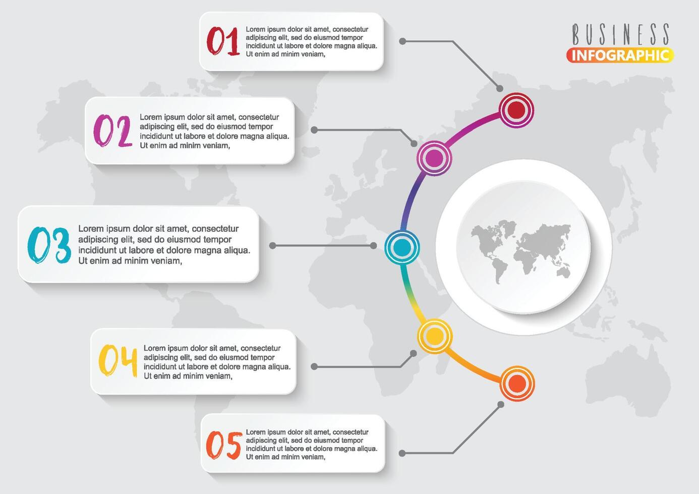 Timeline infographics design vector and marketing icons can be used for workflow layout, diagram, annual report, web design. Business concept with 5 options, steps or processes.