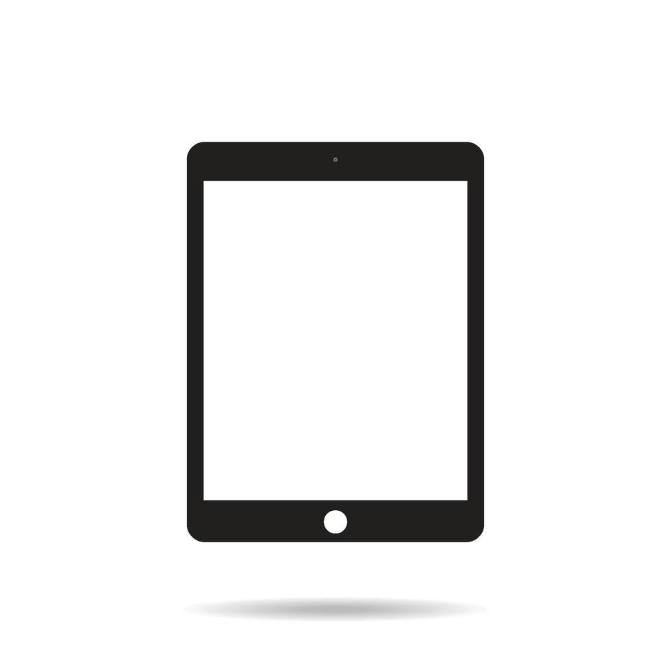 Tablet screen icon. Vector tablet mockup.