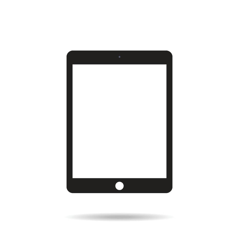 Tablet screen icon. Vector tablet mockup.