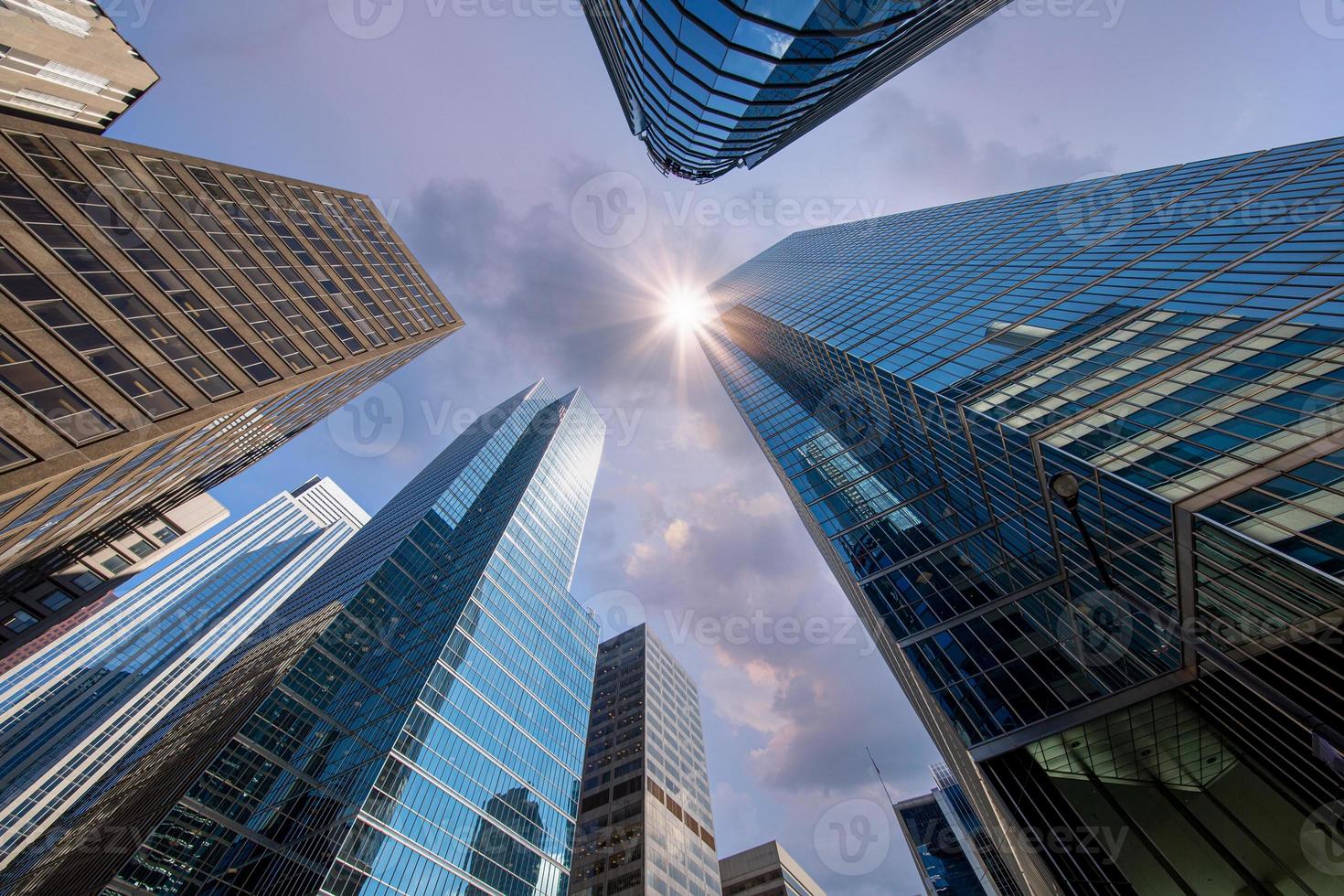 horizonte escénico del distrito financiero de toronto y horizonte de arquitectura moderna foto