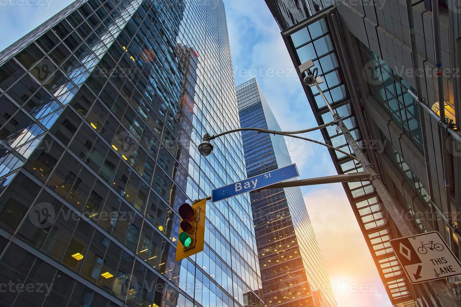 Scenic Toronto financial district skyline and modern architecture skyline photo