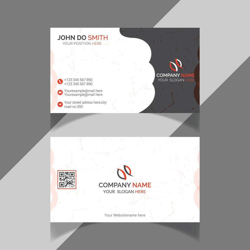 create simple and modern business card template vector