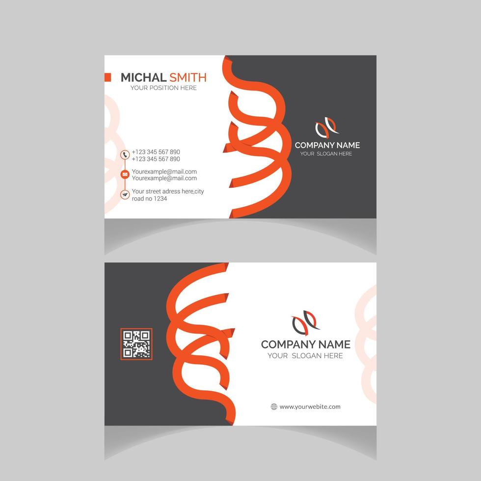 create simple modern business card vector
