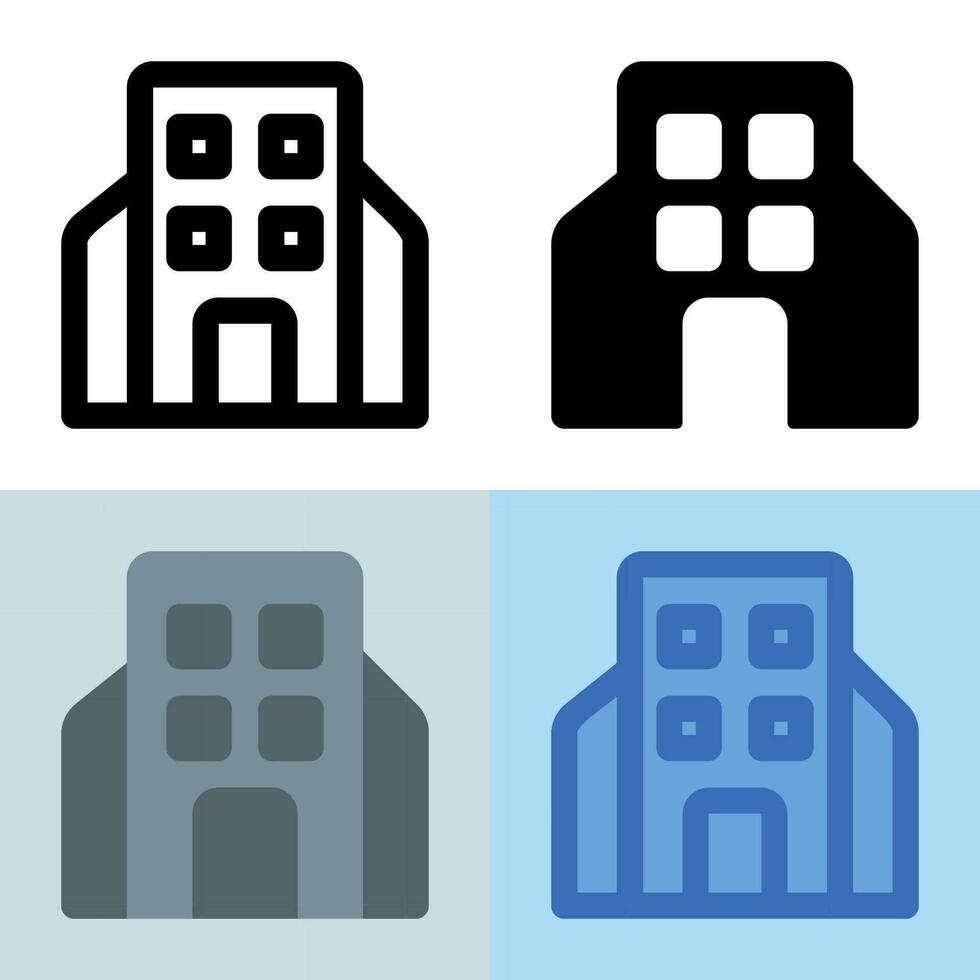 Illustration vector graphic of Building Icon. Perfect for user interface, new application, etc