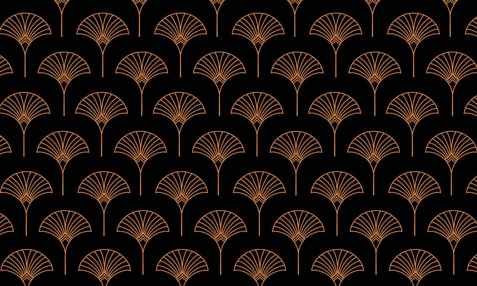 licencia dorada y fondo floral. floral de lujo en estilo art deco. elegante ilustración de diseño de patrones naturales de oro. vector