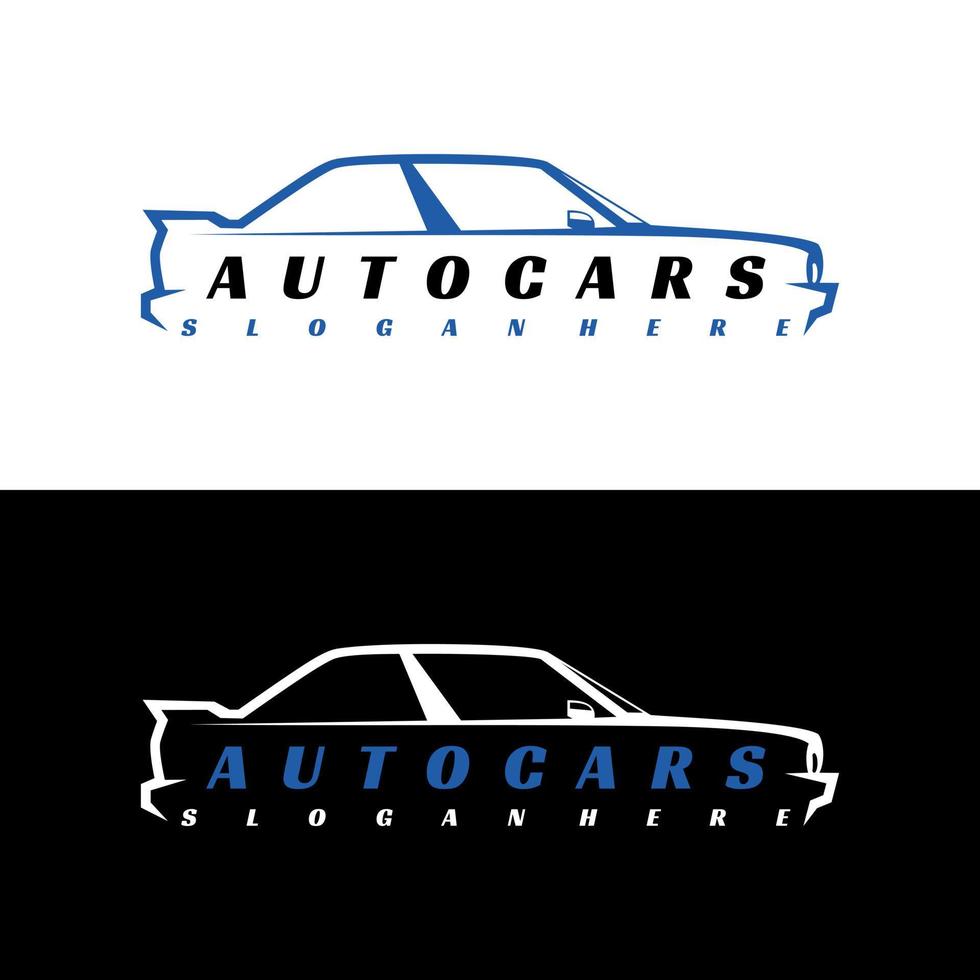 vector de concepto de diseño de logotipo de coche