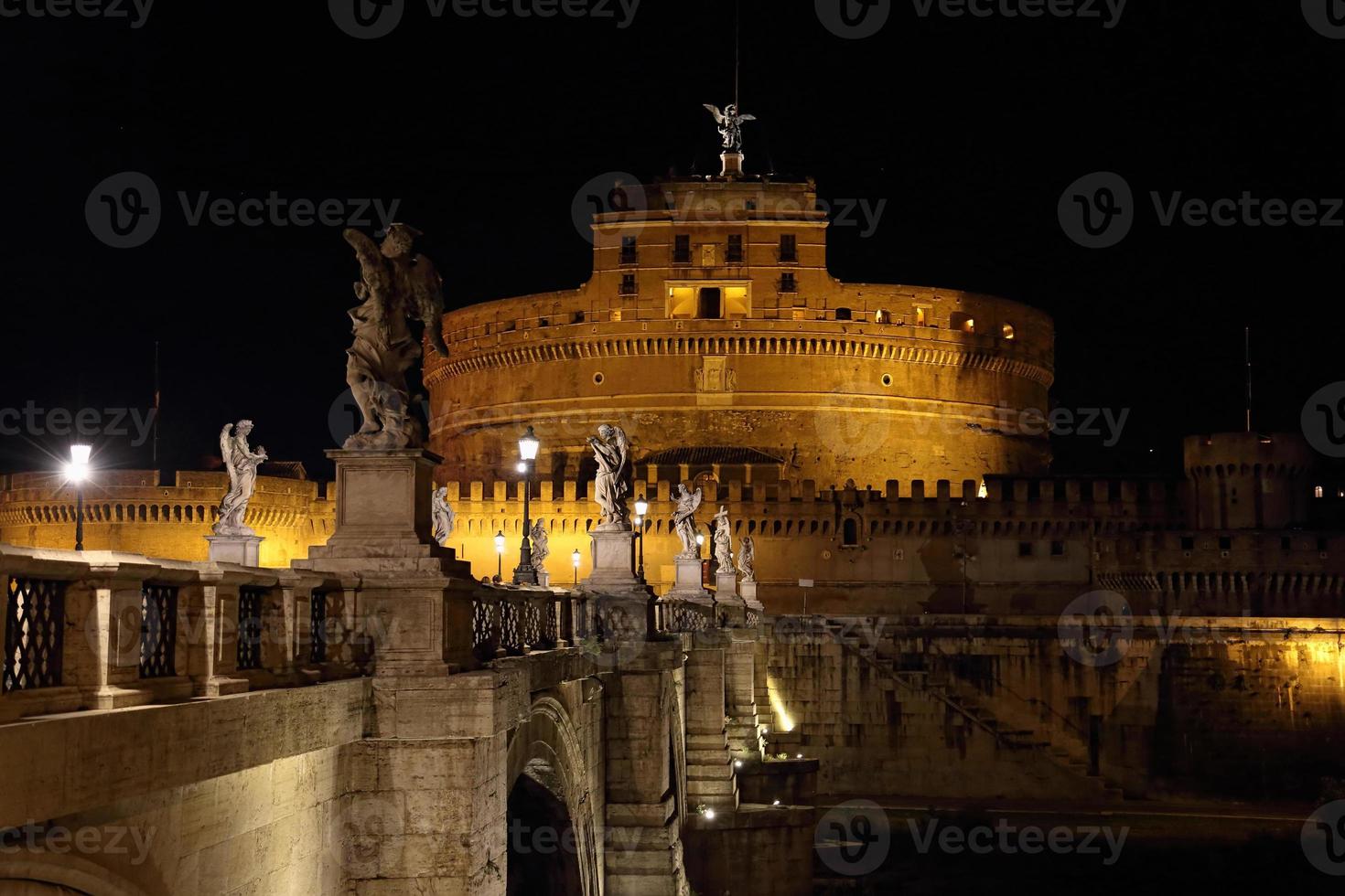 Famous Rome bridges near Vatican City photo