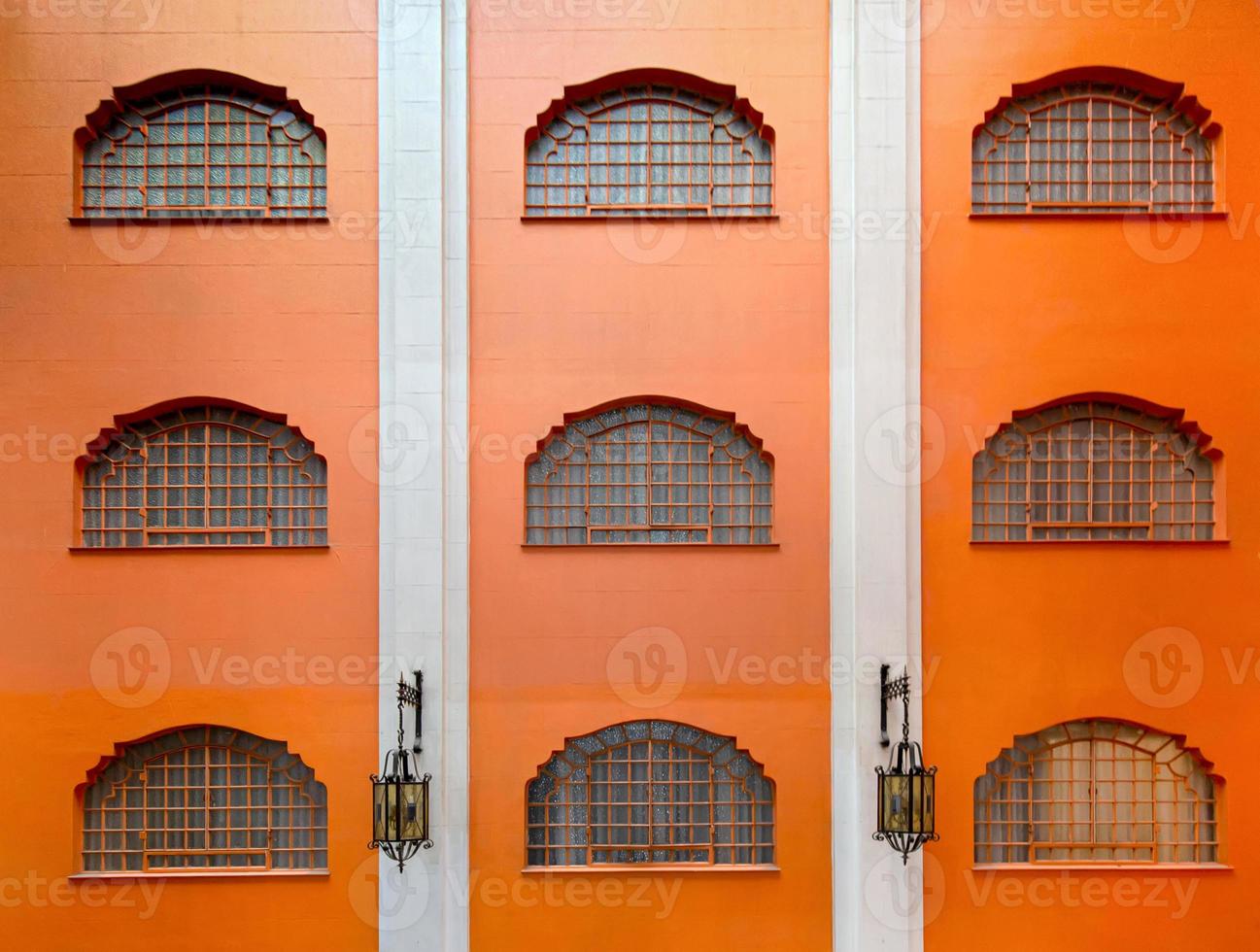 Typical colorful Mexican architecture and house interiors photo