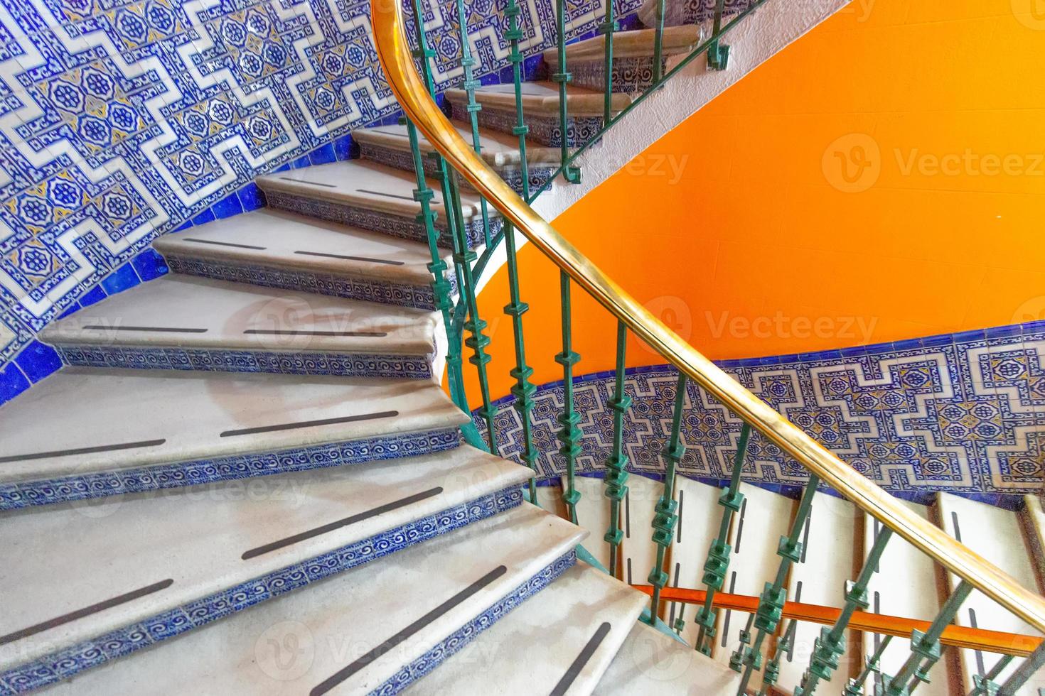 Typical colorful Mexican architecture and house interiors photo