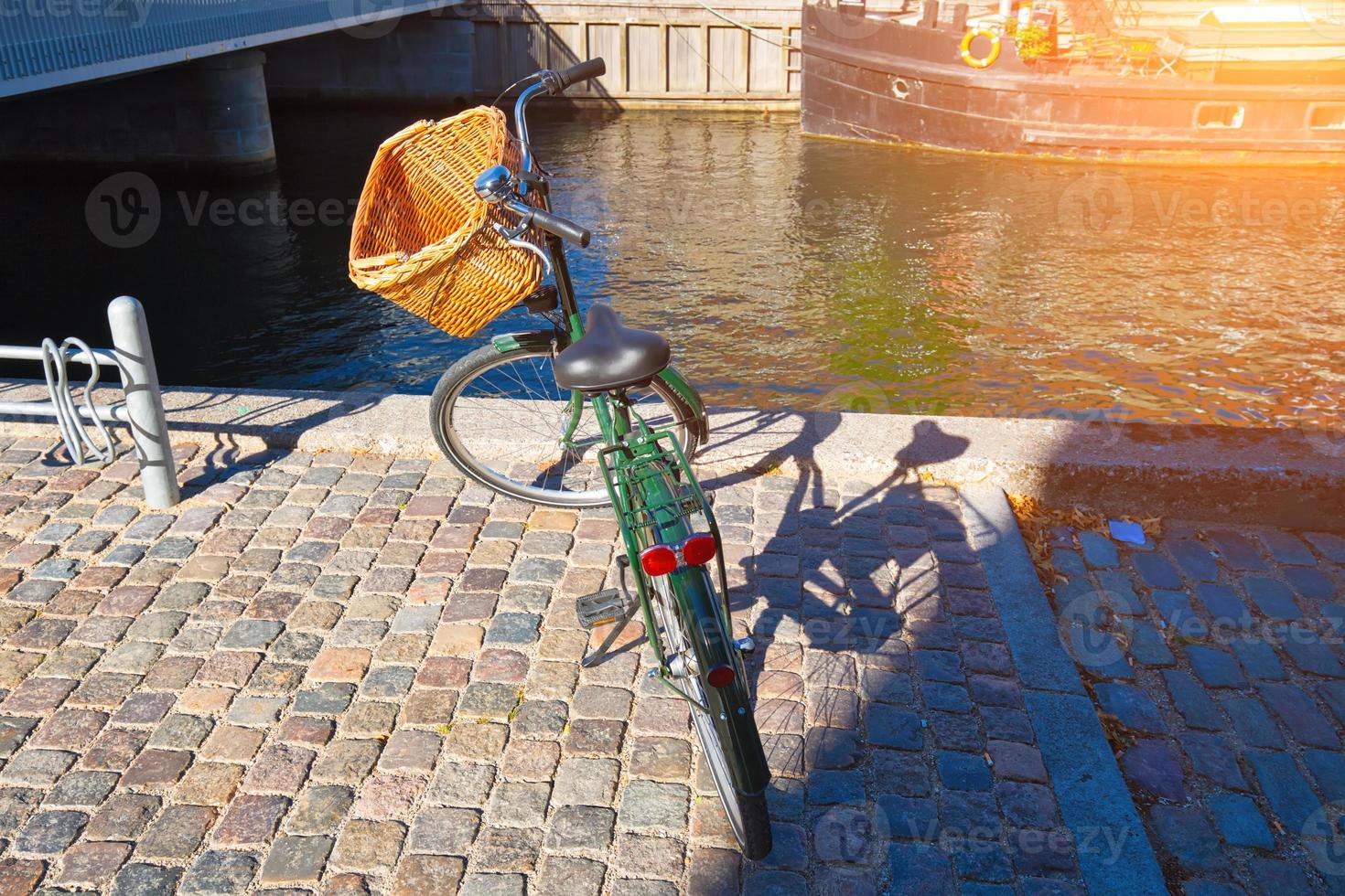 Copenhagen, scenic river canals in historic center photo